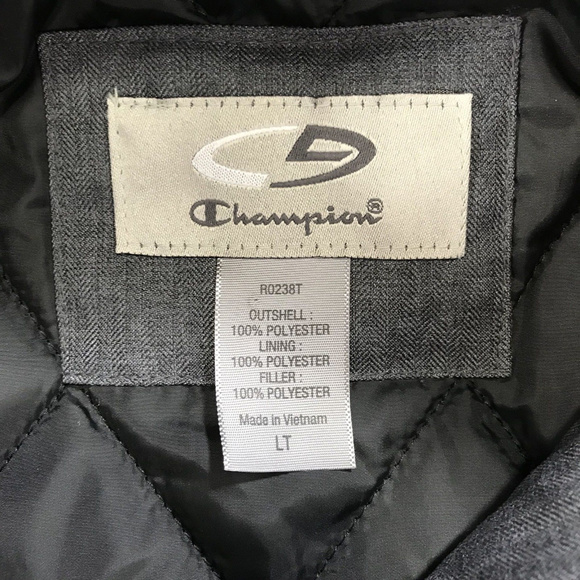 Champion Mens Jacket Gray Size LT NWT $81.99 - Picture 2 of 8